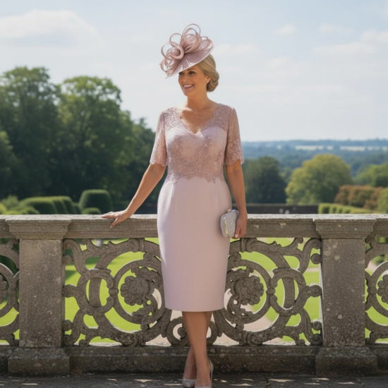 pink mother of the bride dress. Signature Dress.