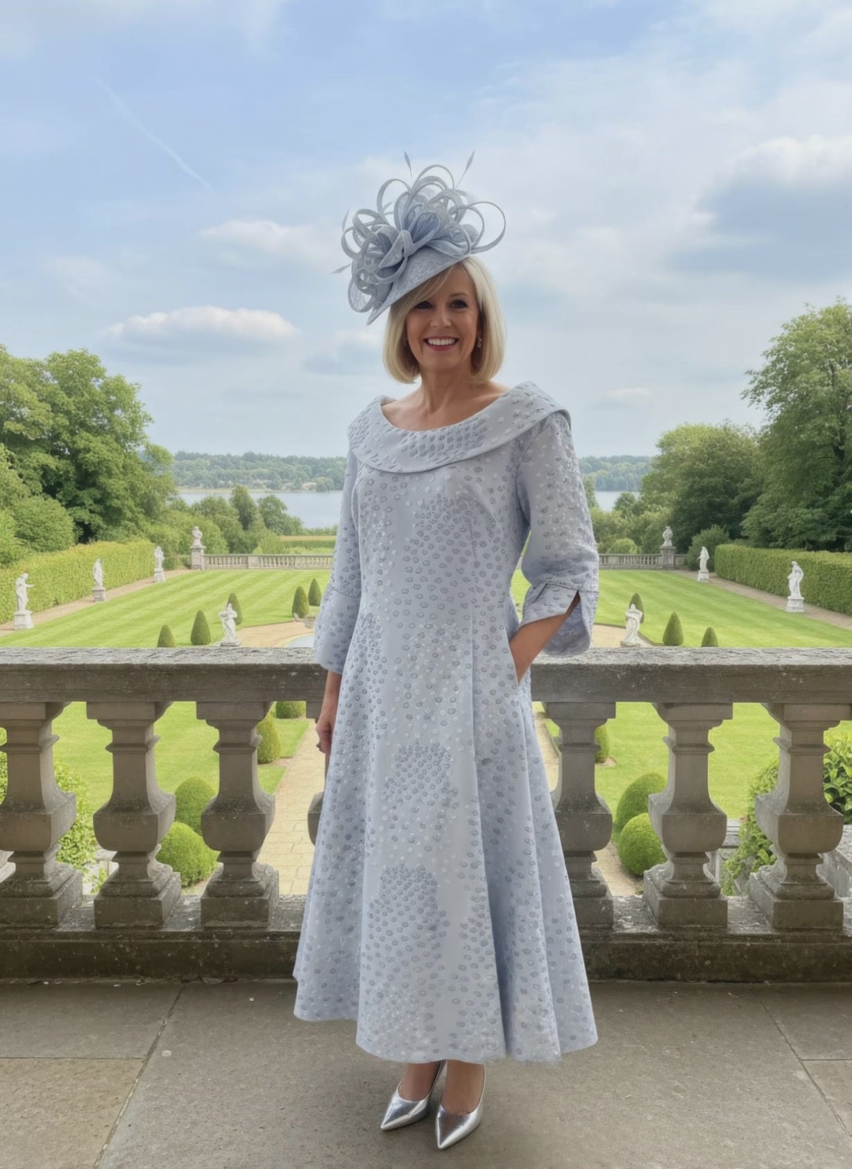 Lizabella 2378 Mother of the Bride Dress Blue