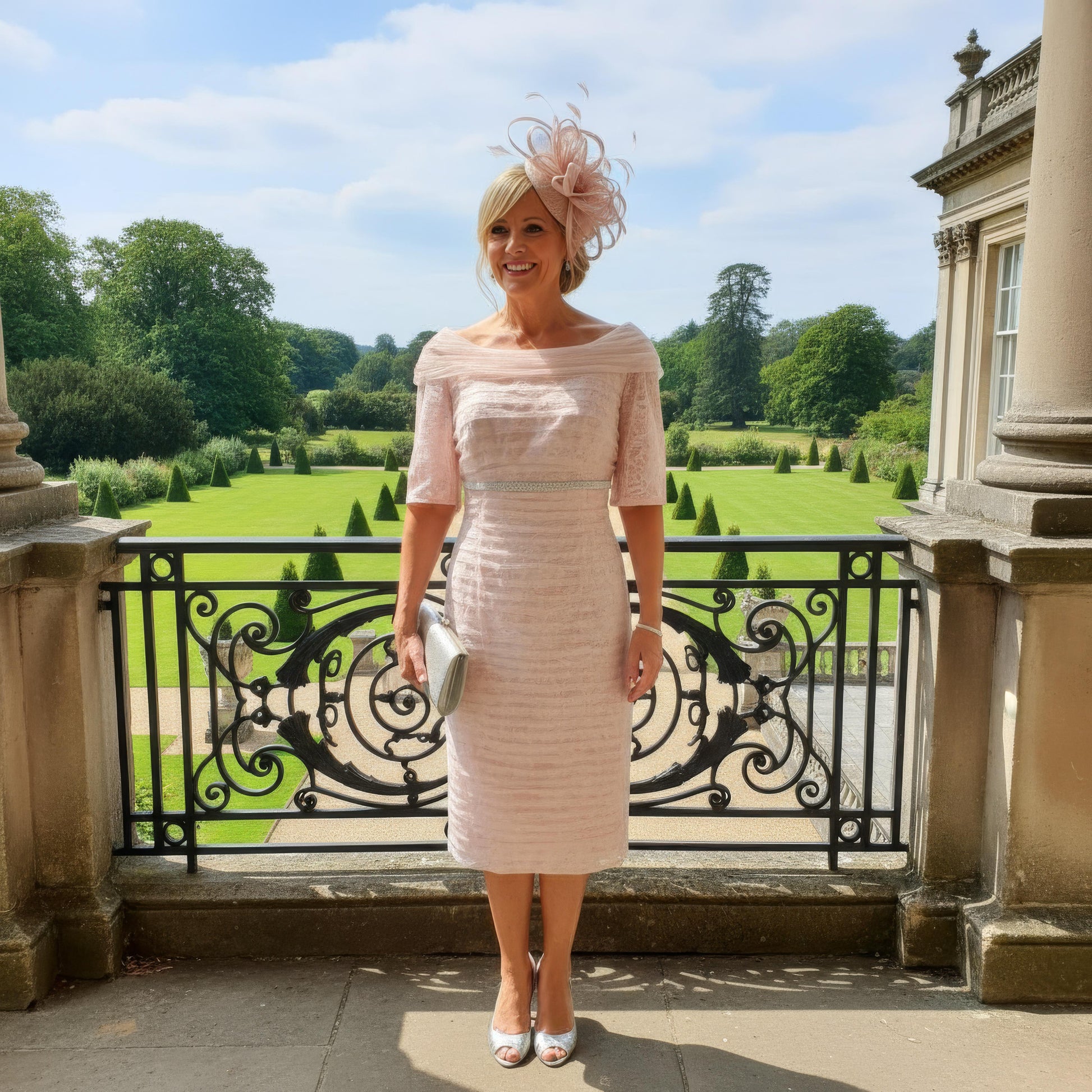 Ispirato ISA823 blush pink Mother of the bride dress