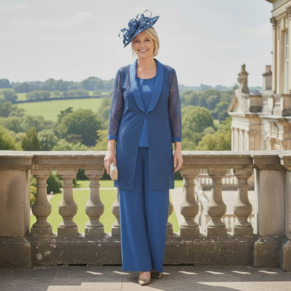 Condici Trouser Suit Blue 71004