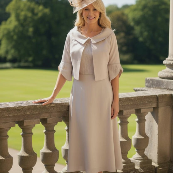 Lizabella champagne mother of the bride dress and jacket - Signature Dress