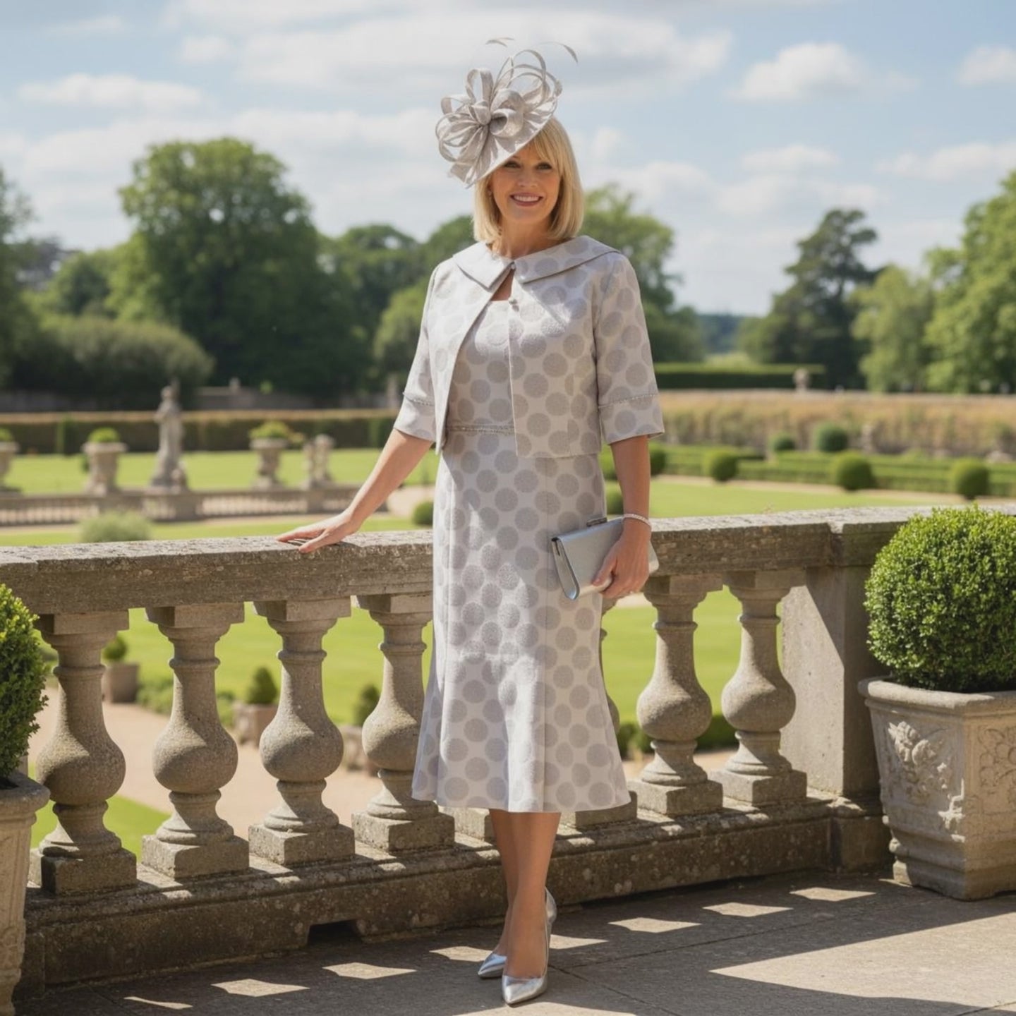 Lizabella Silver mother of the bride Dress & Jacket 7151 - Signature Dress